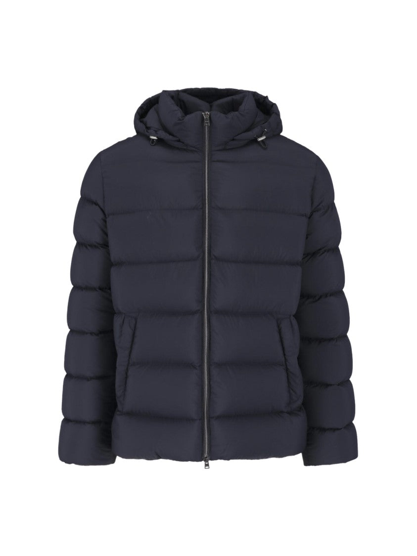 Herno Black Il Bomber Technical Down Jacket