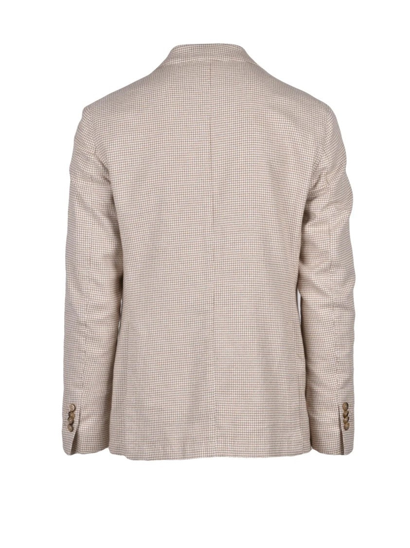 L.B.M. 1911 Beige Cotton Rounded Jacket
