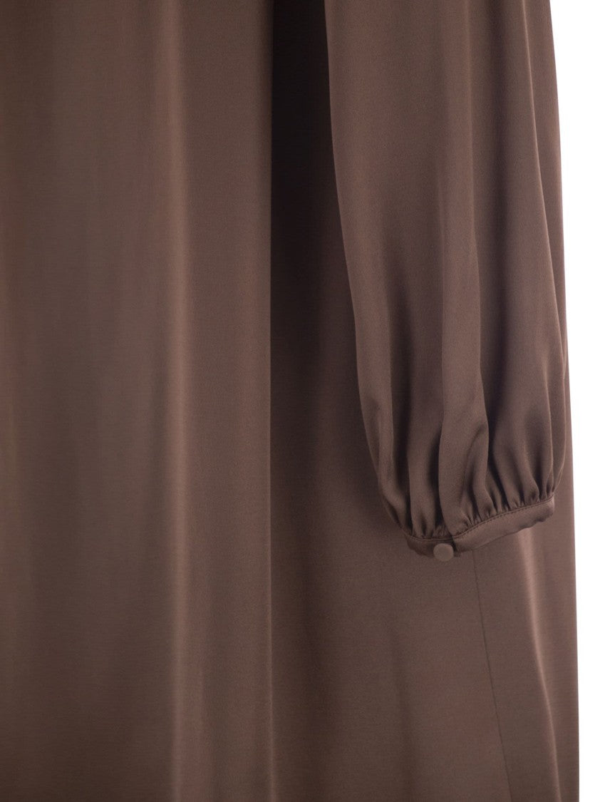 Max Mara Cabina1234 - Mini Dress In Shiny Satin Reverse Fabric