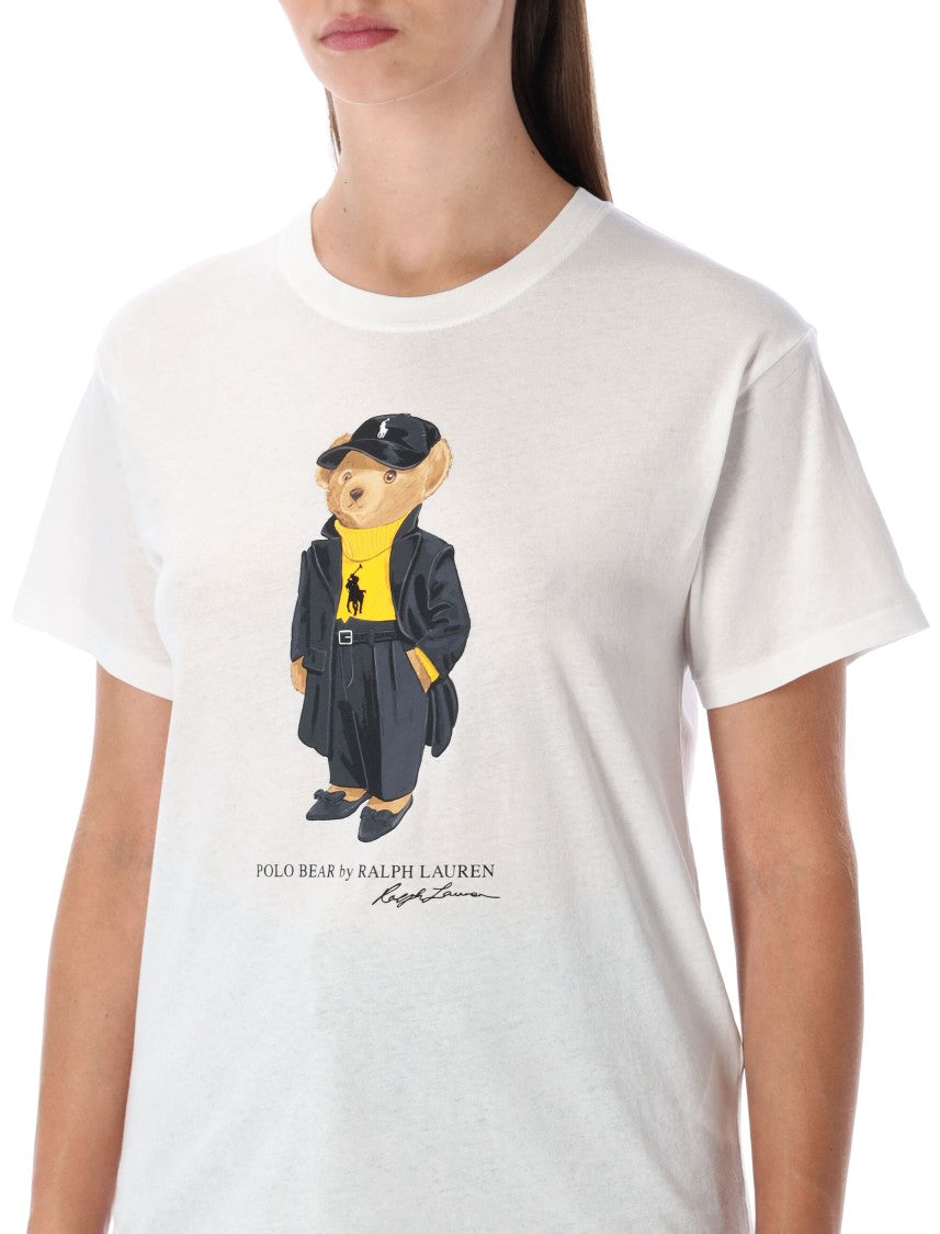 Polo Ralph Lauren White Cotton Polo Bear T-Shirt
