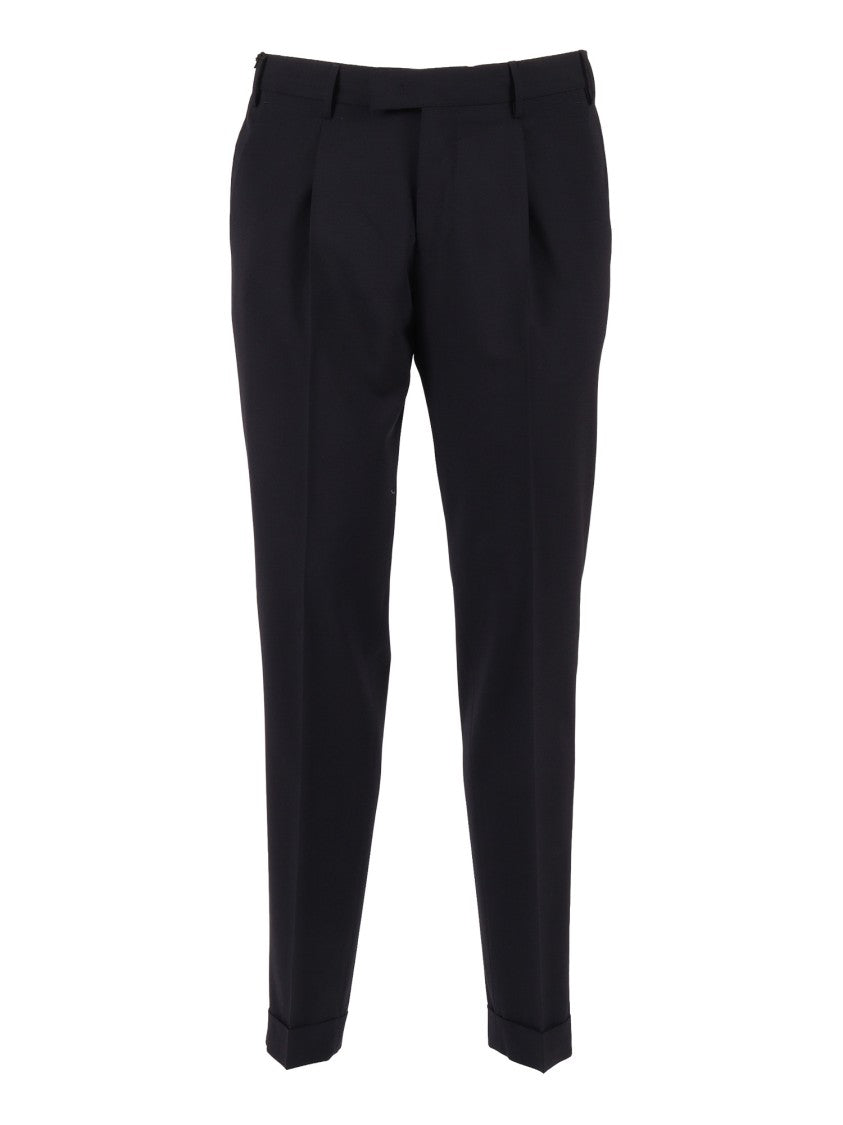 Pt01 Master Single Pleat Straight-Leg Pants