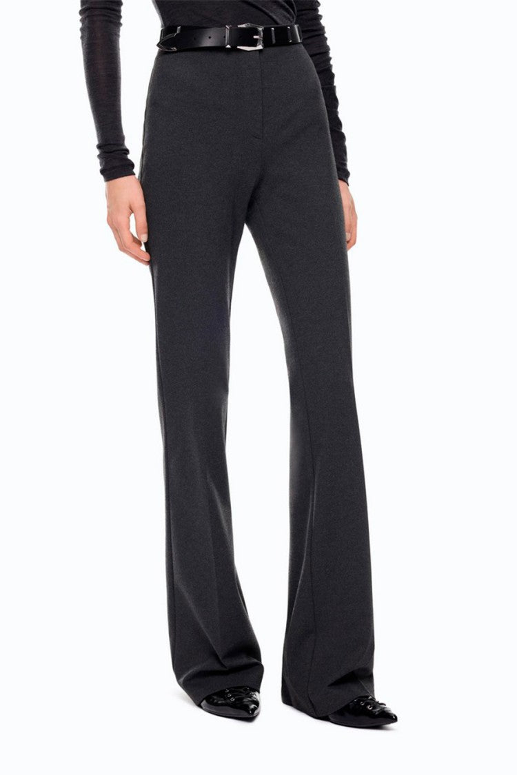 Pinko Grey Slim Flared Trousers