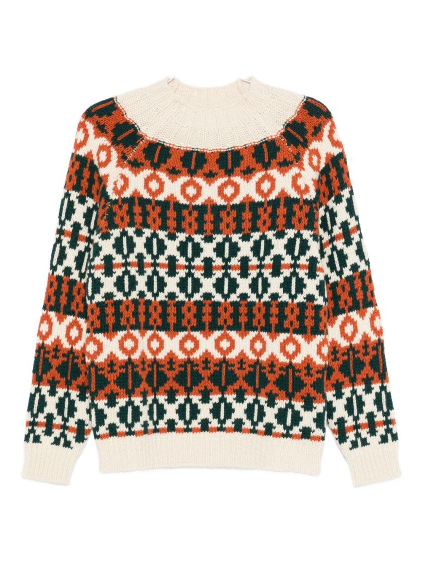 Rakki' Geometric Pattern Knit Sweater