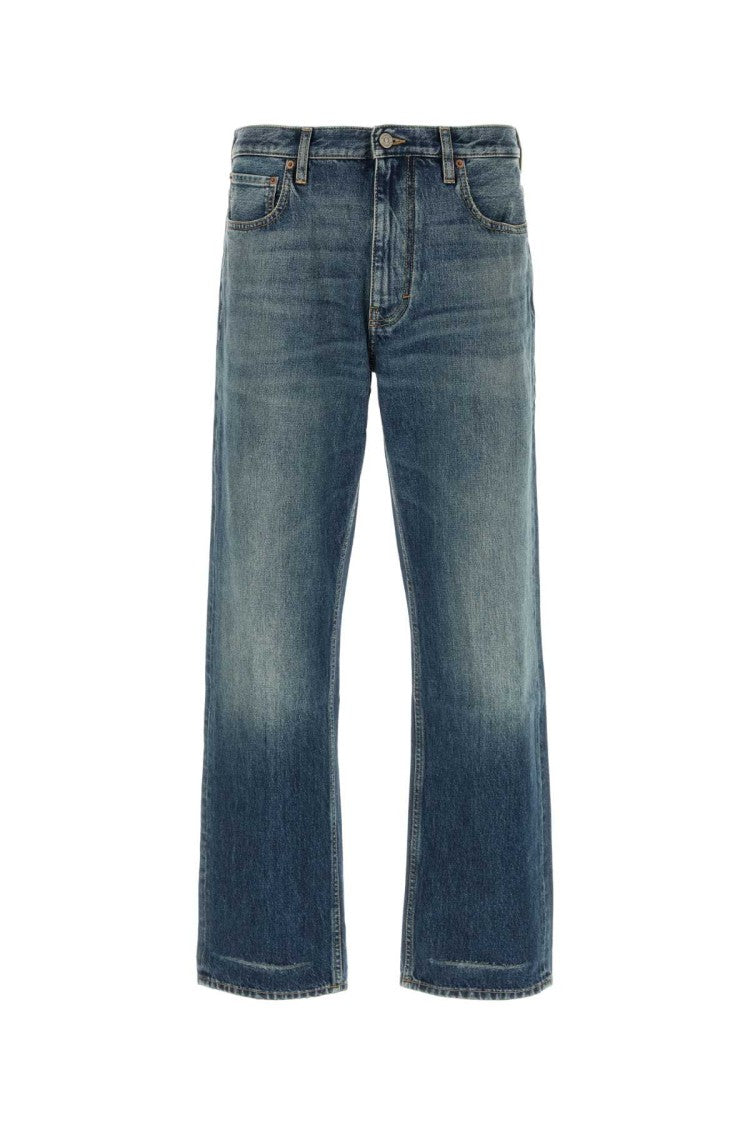 Valentino Garavani Faded Blue Straight-Leg Denim Jeans