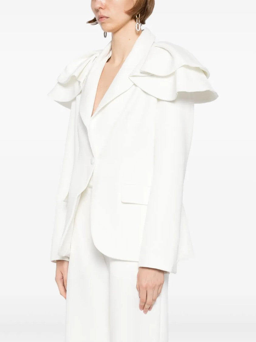 Saiid Kobeisy Ruffled Tailored Jacket