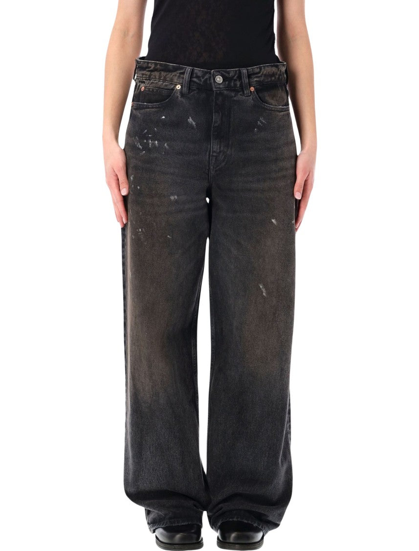 Our Legacy Full Cut Nebula Wash Herringbone Jeans