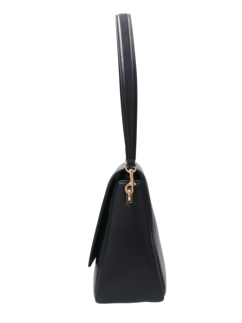Tory Burch Black Charlie Double T Leather Bag