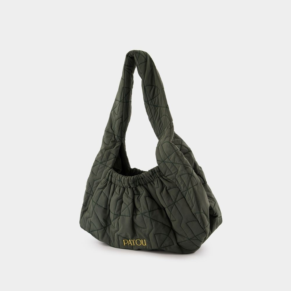 Patou Le Biscuit Shoulder Bag - Synthetic - Green