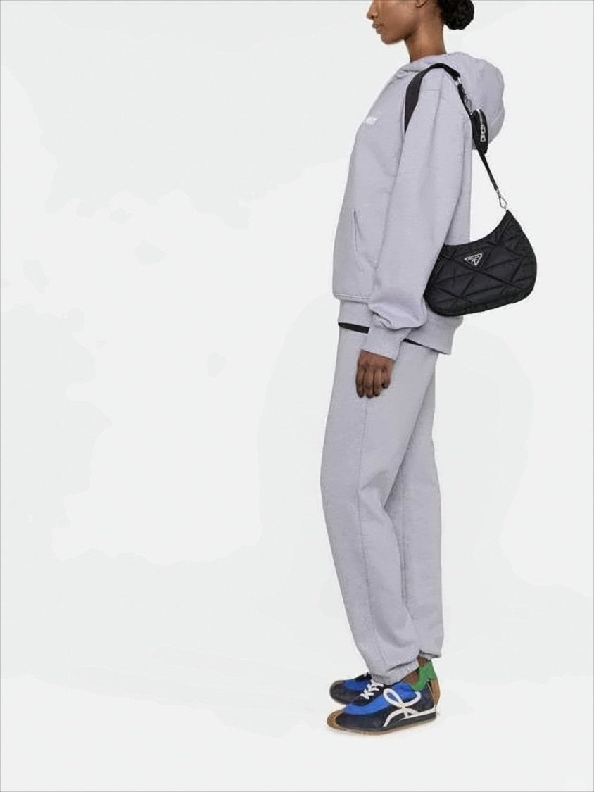 Jacquemus Relaxed Fit Light Grey Cotton Sweatpants