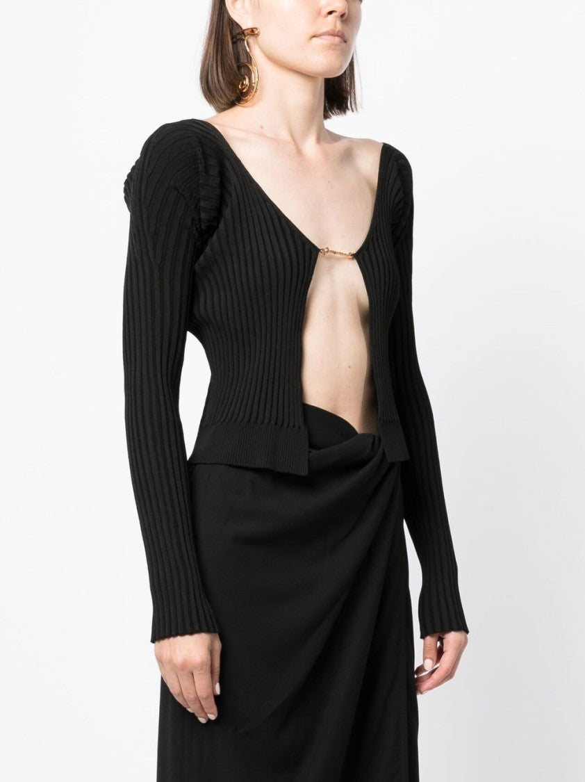 Jacquemus Ribbed Knit Cardigan