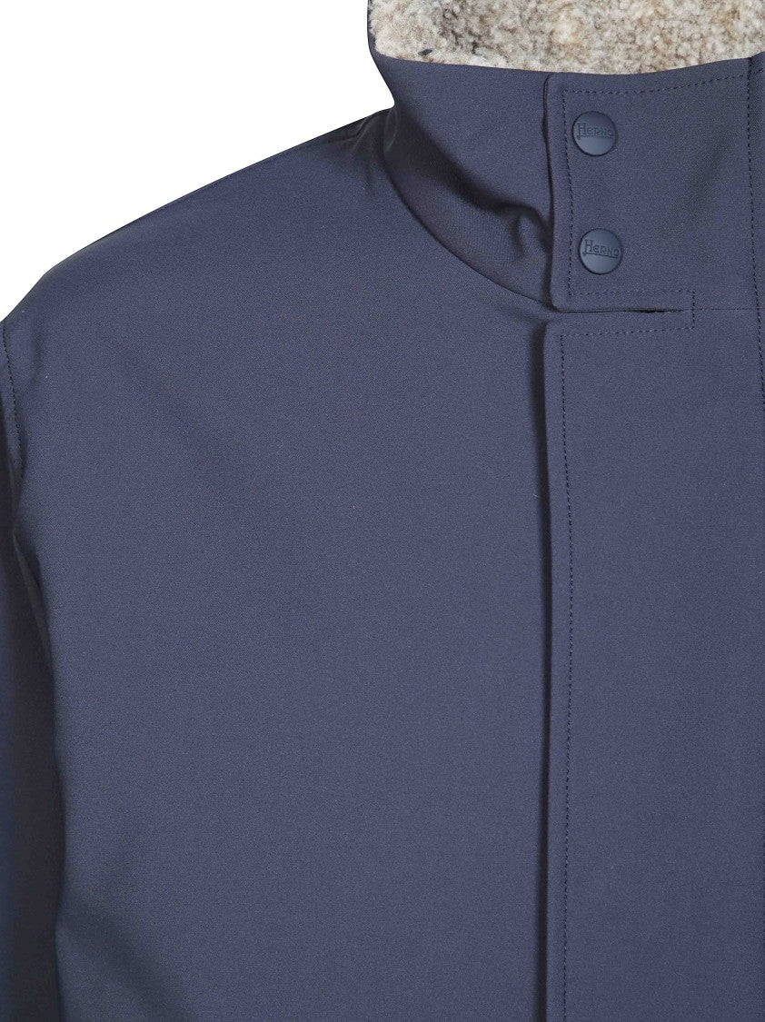 Herno Blue Minimalist Parka