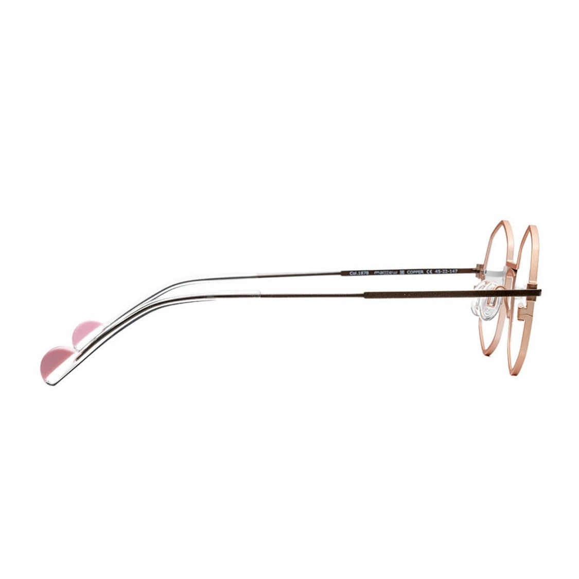 Matttew Rose Gold Copper Titanium Shaded Sunglasses