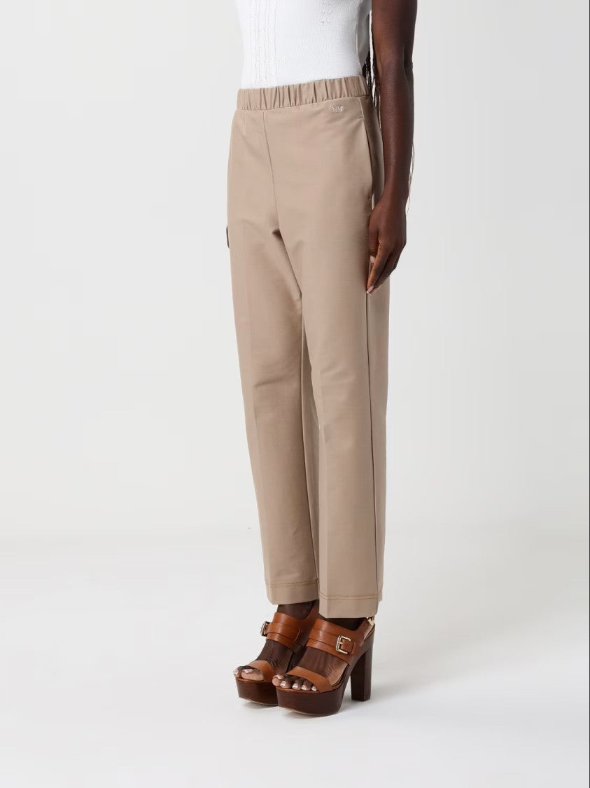Max Mara Straight-Leg Pants With Relaxed Fit And Cuffed Hem