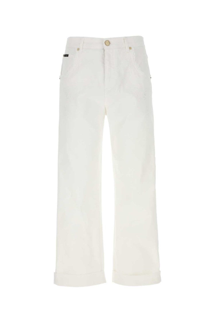 Etro White Stretch Denim Jeans