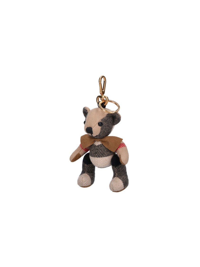 Burberry Check Pattern Teddy Bear Keychain