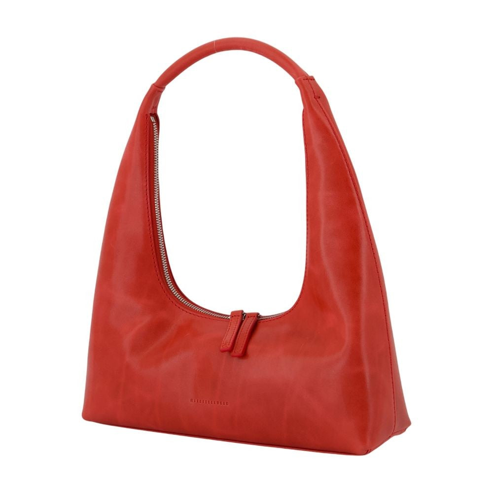Margesherwood Hobo Shoulder Bag - Leather - Red