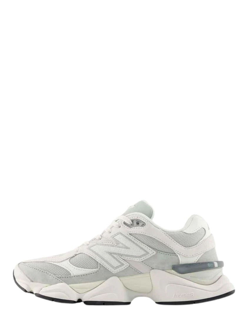 New Balance Grey Suede Details Mesh Sneakers