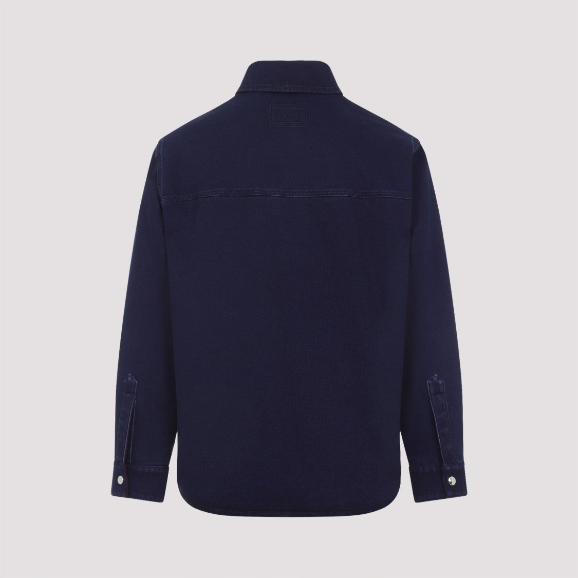 Gucci Blue Mix Cotton Reversible Shirt