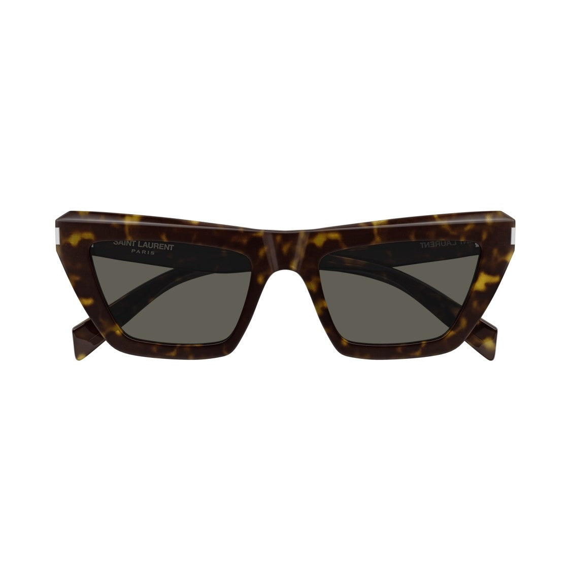 Saint Laurent Sl 467 Angular Tortoiseshell Cat-Eye Sunglasses