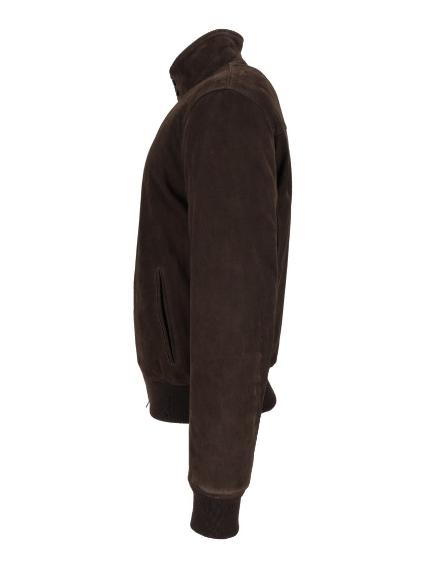 Stewart Brown Nuvola-Light Suede-Down S802 Down Jacket