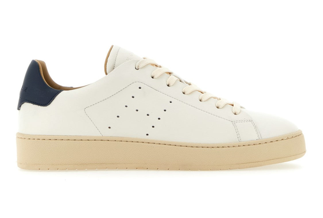Hogan Smooth Off-White Leather Sneakers