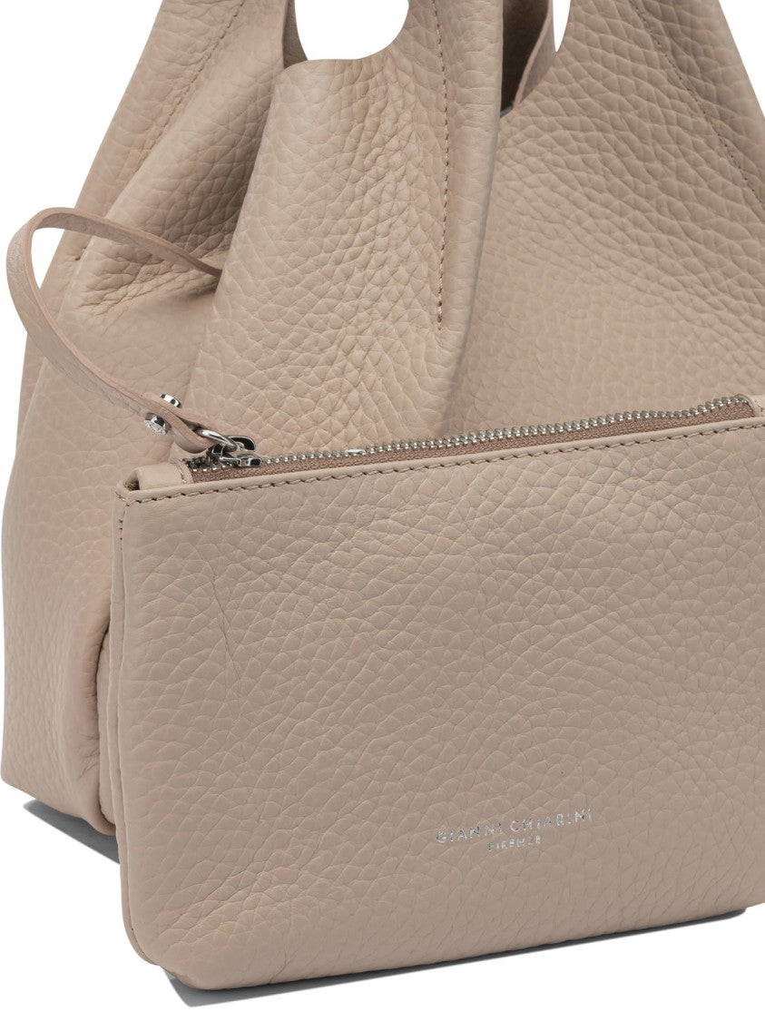 Gianni Chiarini Pebbled Leather Shoulder Bag With Spacious Interior