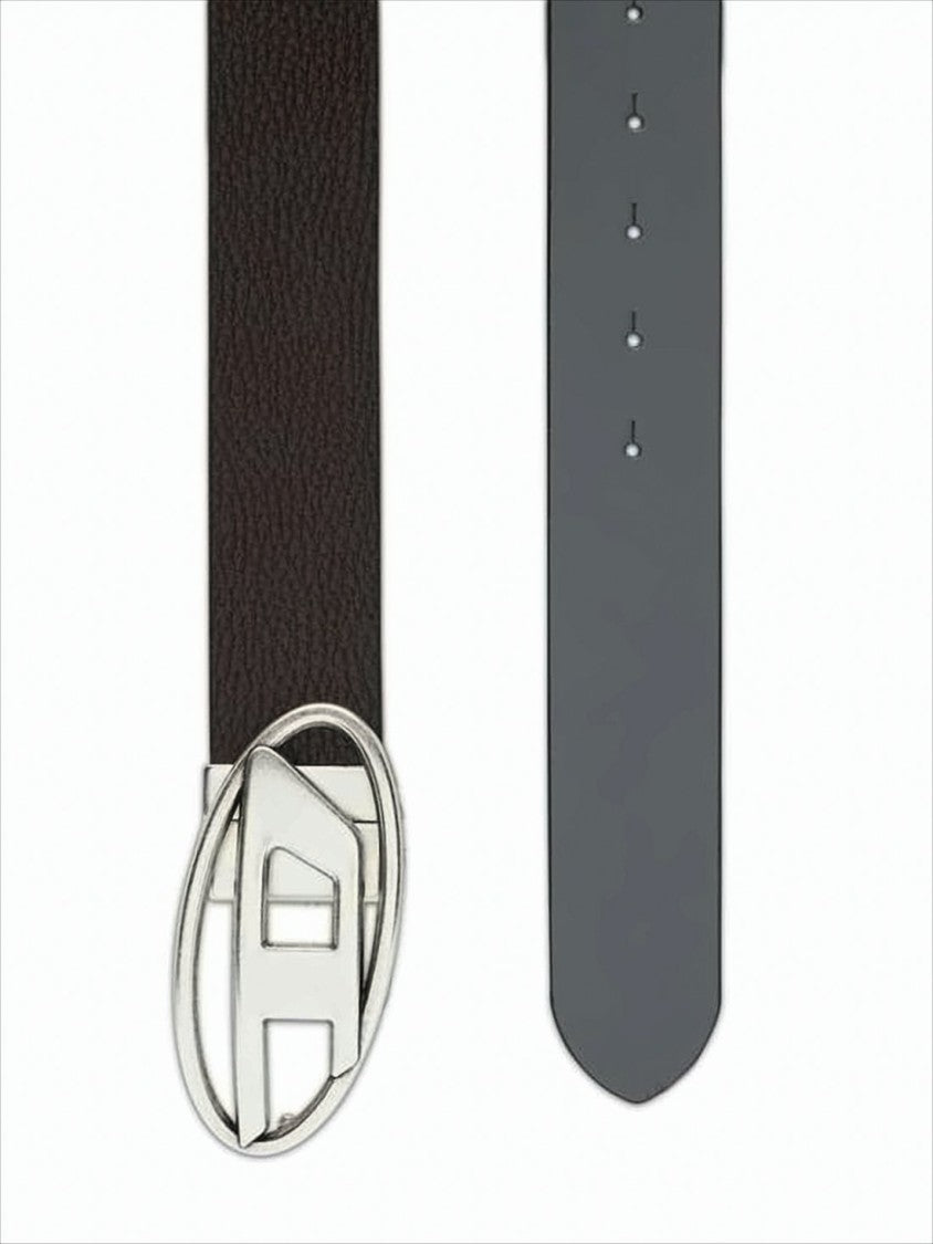 Diesel Textured Brown Leather Belt