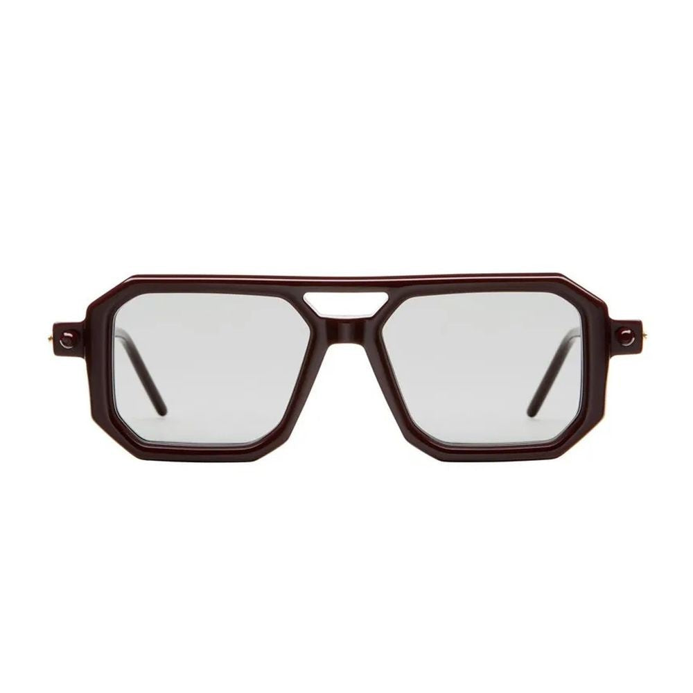 Kuboraum Mask P8 Rectangular Dark Red Acetate Sunglasses