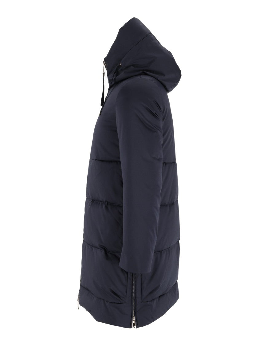 Duno Padded Down Jacket With High Collar And Quilted Design
