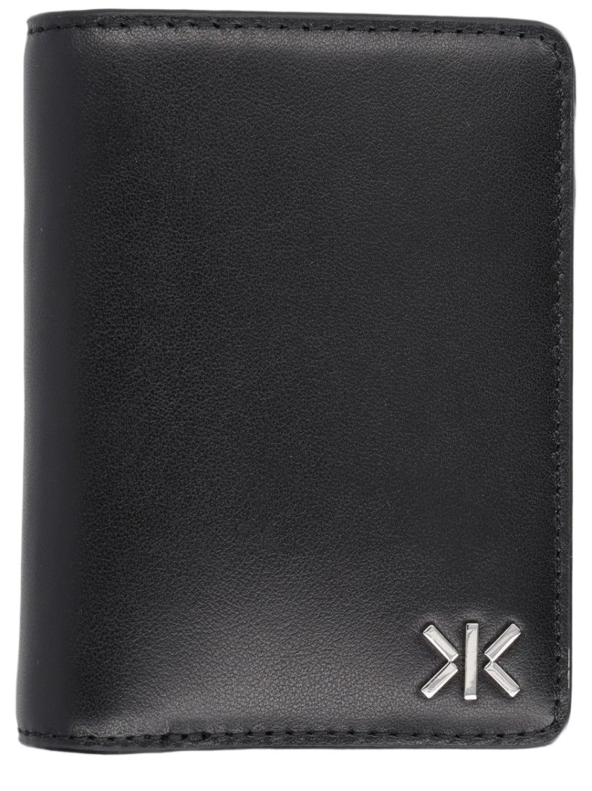 Kenzo Minimalist Bifold Black Cow Leather Wallet