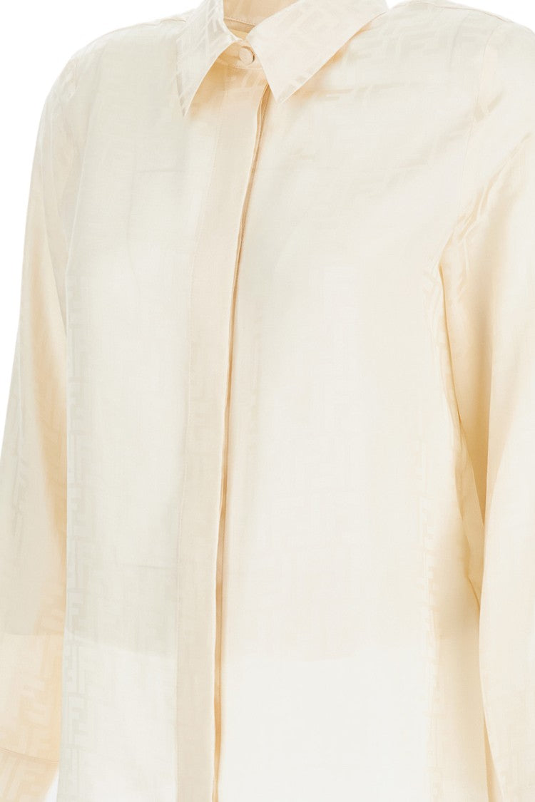 Fendi Ff Crepe Satin Shirt