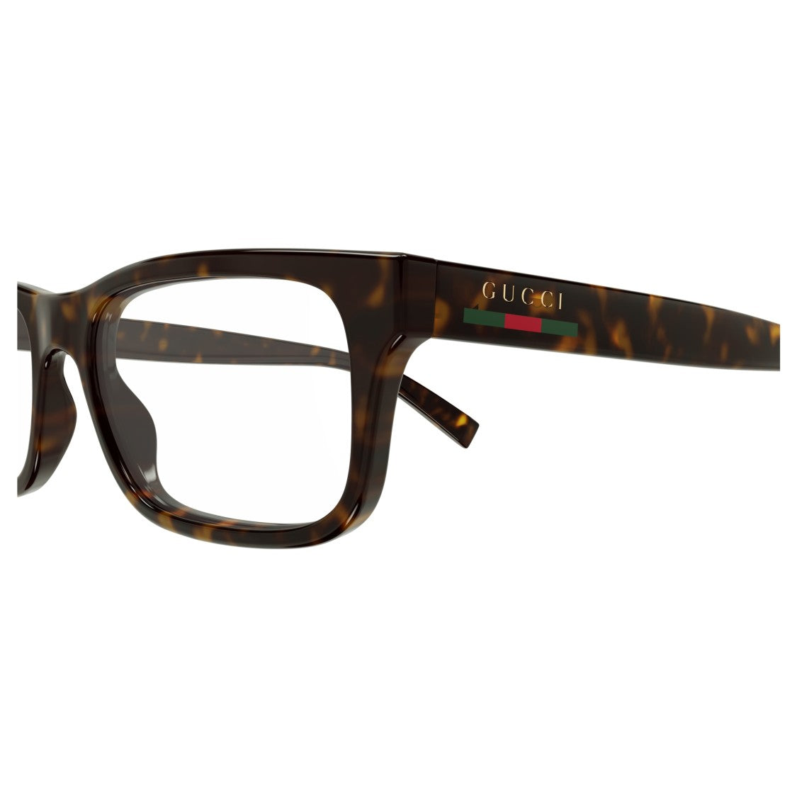 Gucci Gg1858o Rectangular Tortoiseshell Eyeglasses
