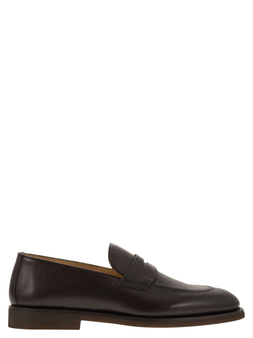 Brunello Cucinelli Calfskin Penny Loafer