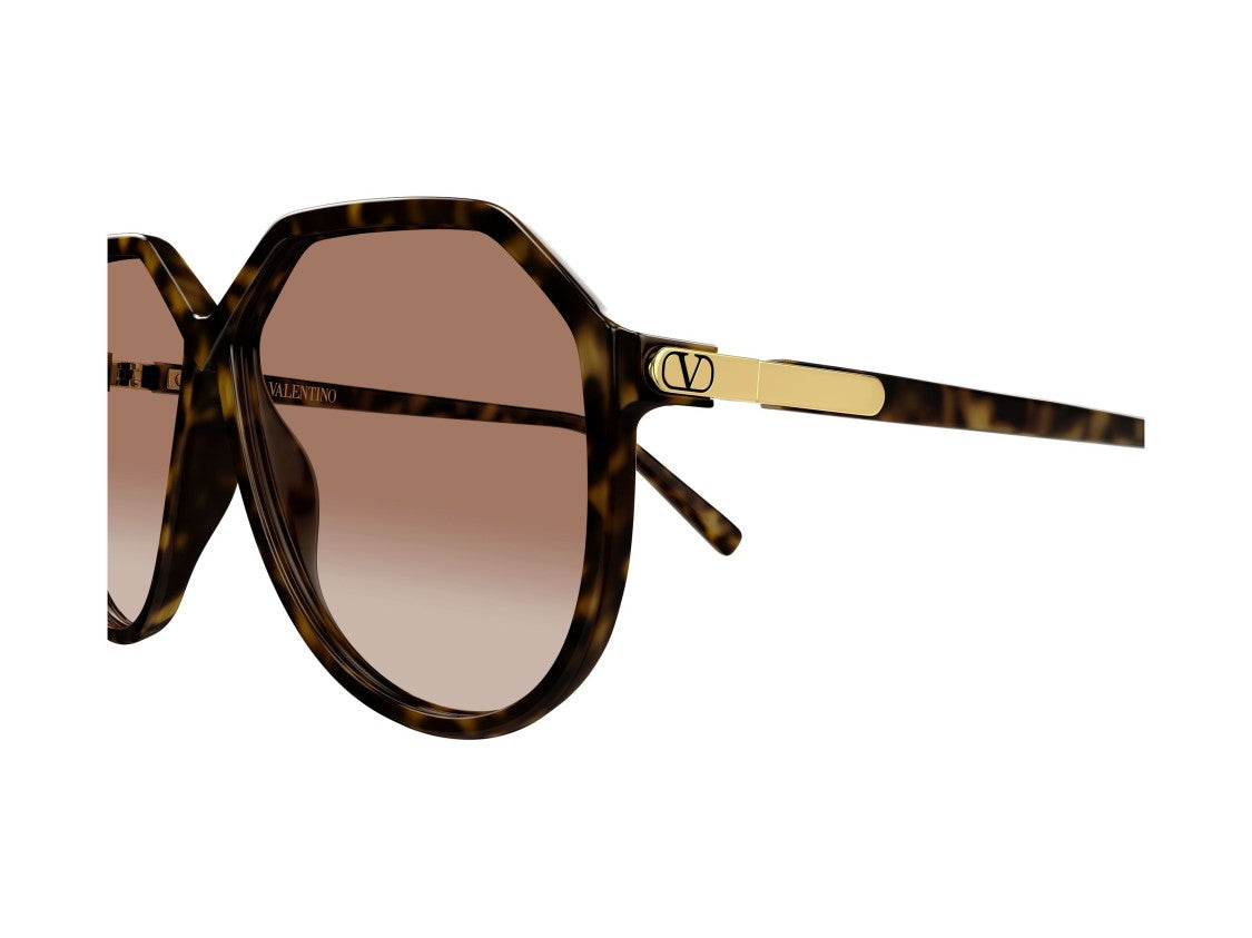 Valentino Vg0026s Gradient Tortoiseshell Oversized Geometric Sunglasses