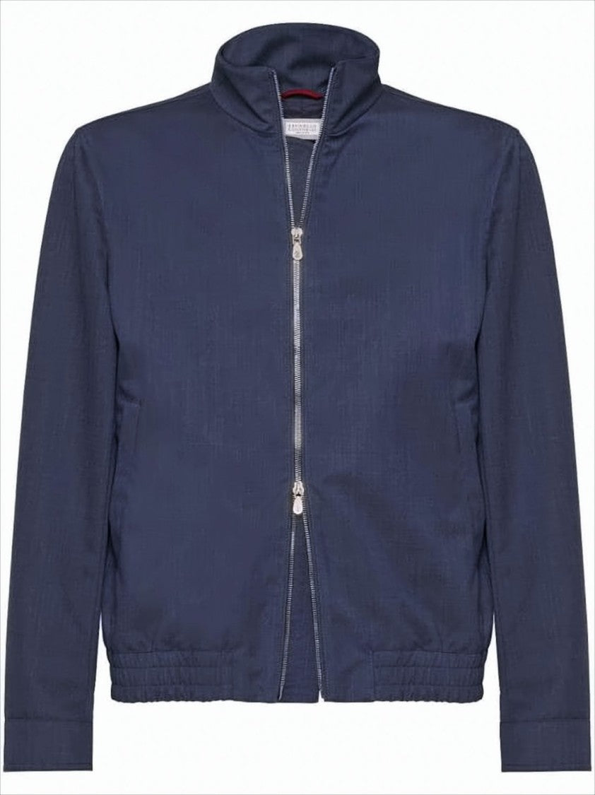 Brunello Cucinelli High Stand Collar Casual Jacket