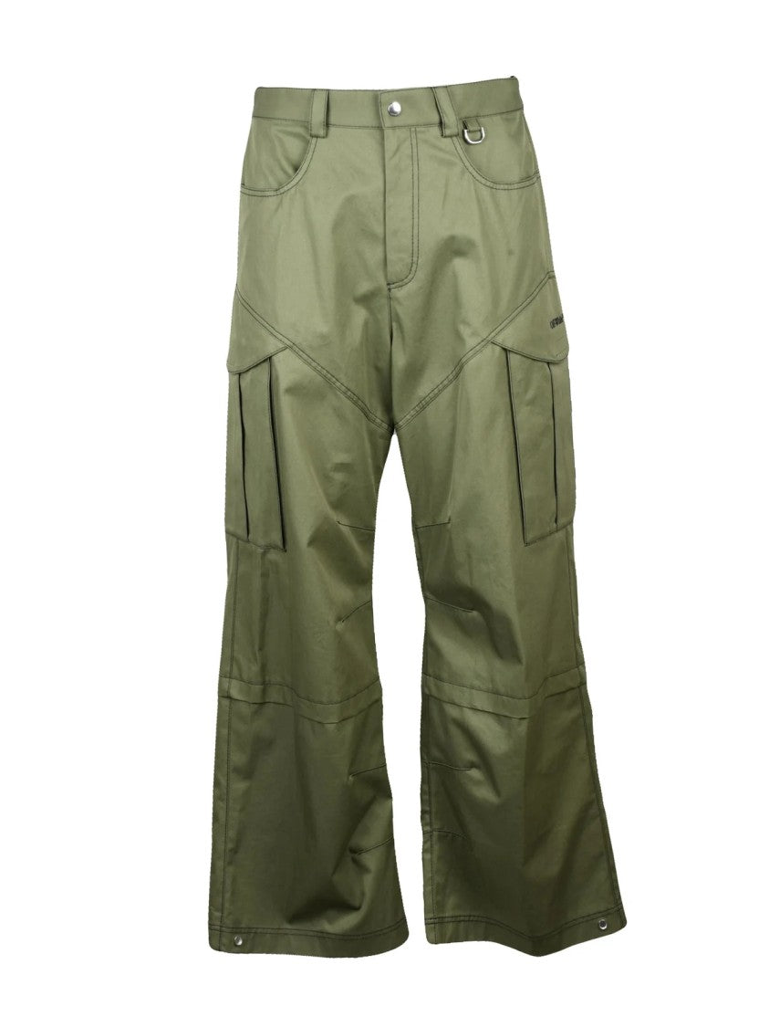Off-White Military-Inspired Cargo Pants With Wide Leg Silhouette