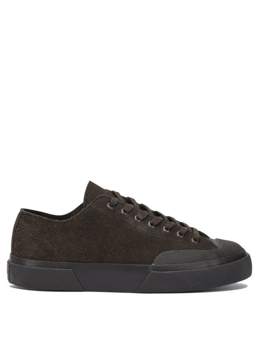Superga Suede Leather Slip-On Sneakers