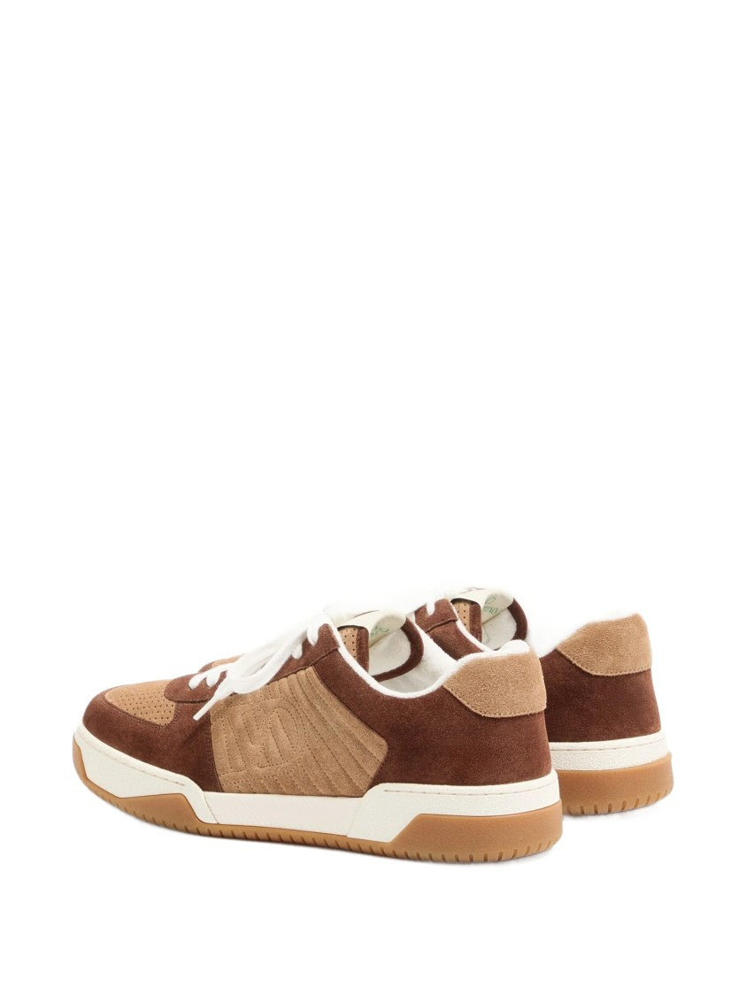 Valentino Brown Sparry Suede Low-Top Sneakers