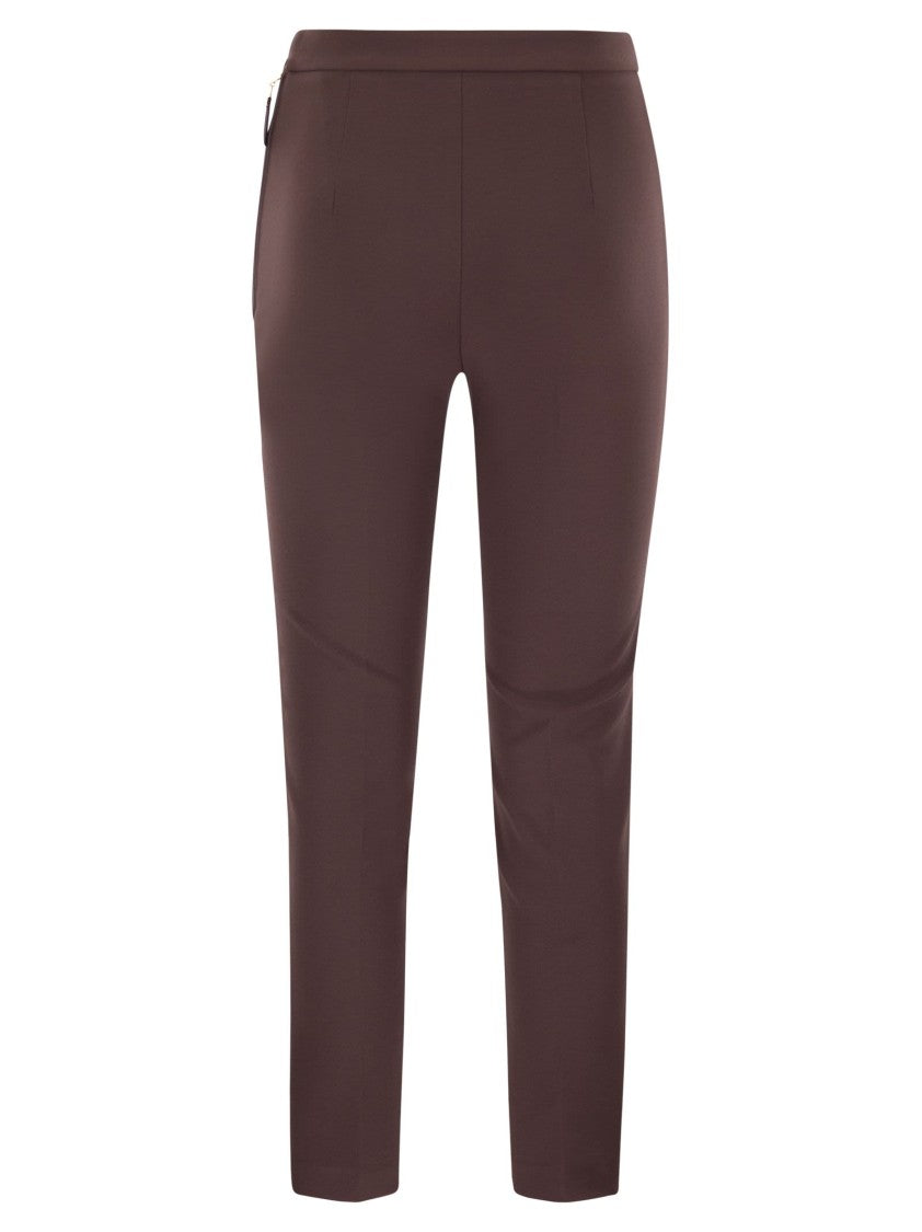 Elisabetta Franchi Double Crepe Trousers