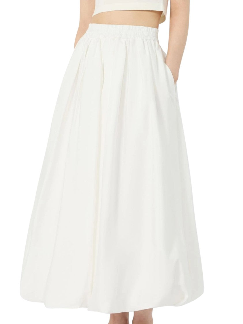 Max Mara Balloon Silhouette Skirt With Gathered Elastic Waistband