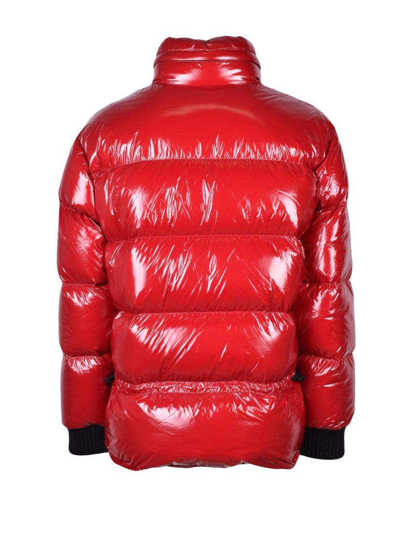 Dsquared2 Red Polyamide Zip Down Jacket