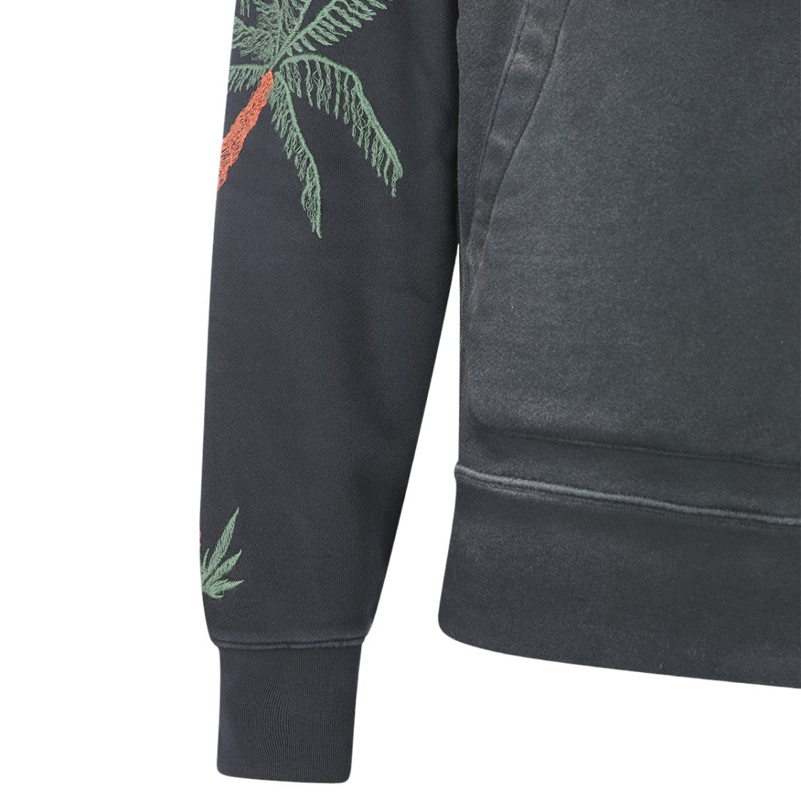 Amiri Embroidered Black Hoodie With Unique Graphics