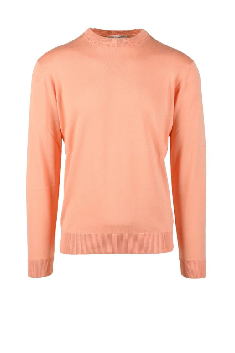 Filippo De Laurentiis Pink Crewneck Cotton Sweater