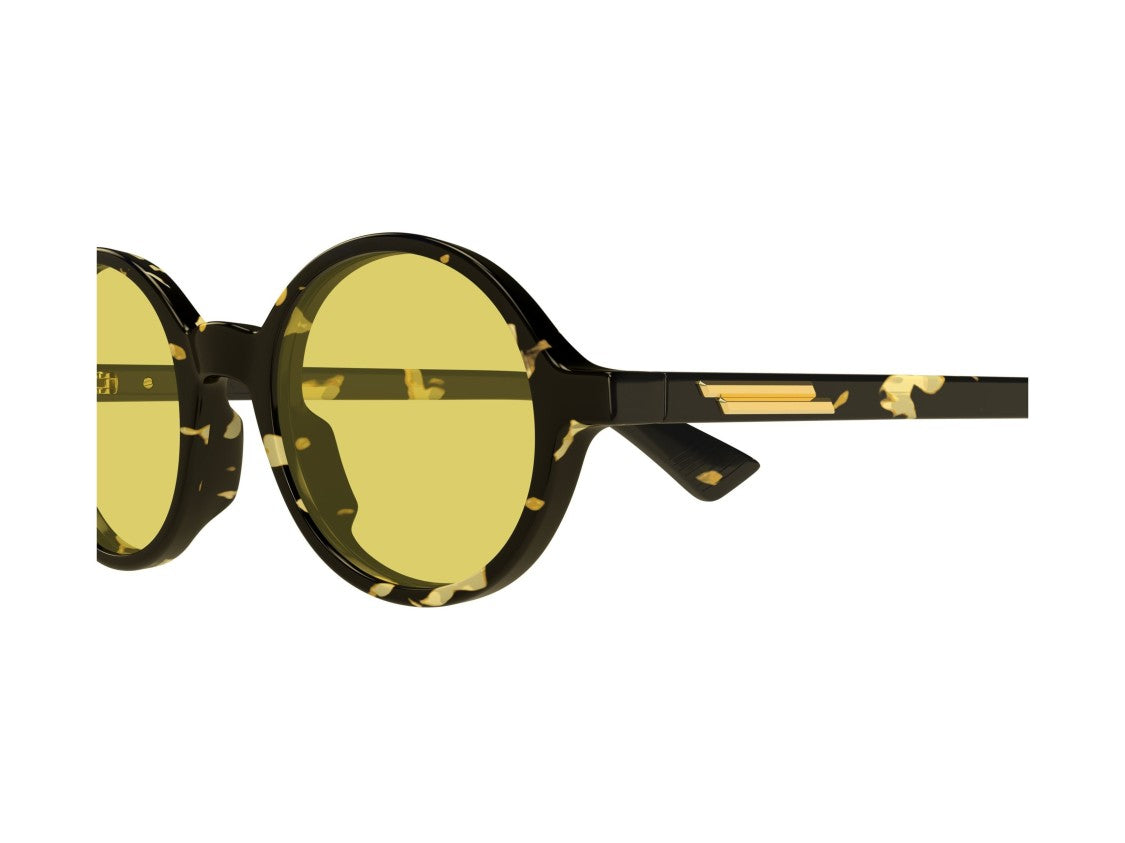 Bottega Veneta Bv1430s Round Tortoiseshell Sunglasses