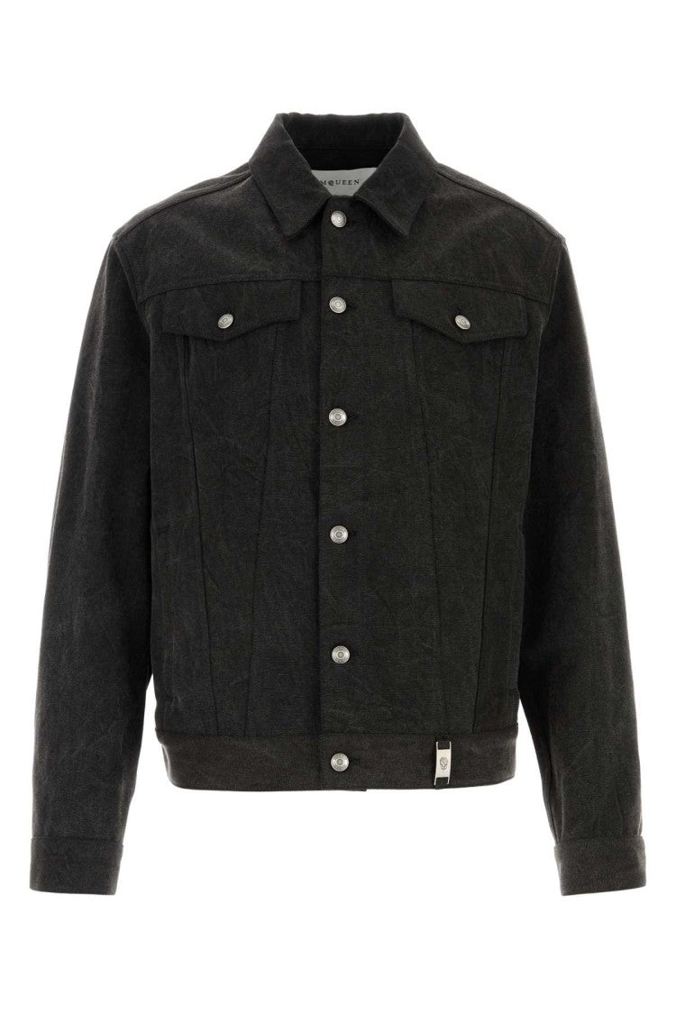 Alexander Mcqueen Slate Denim Jacket