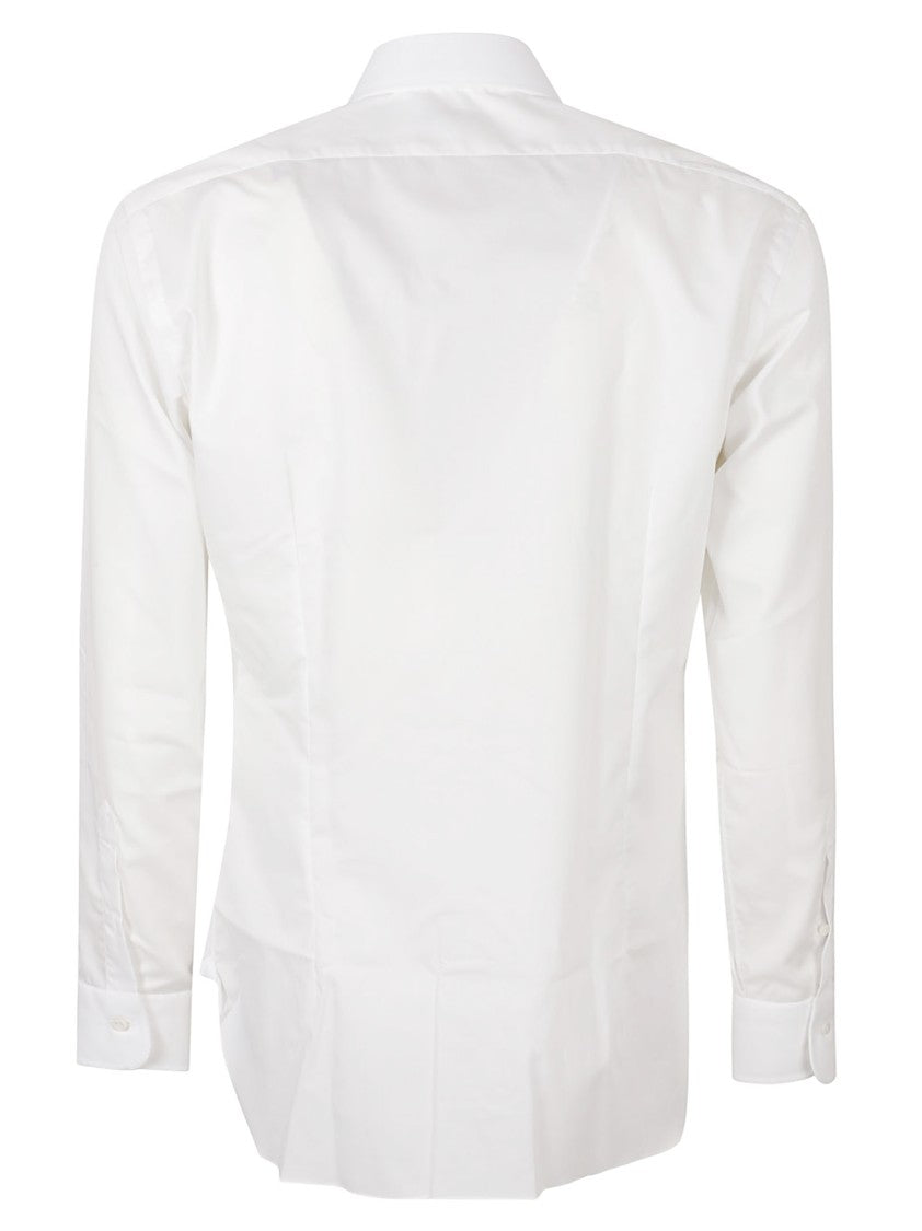 Barba Long-Sleeve Tailored Shirt With Pointed Collar