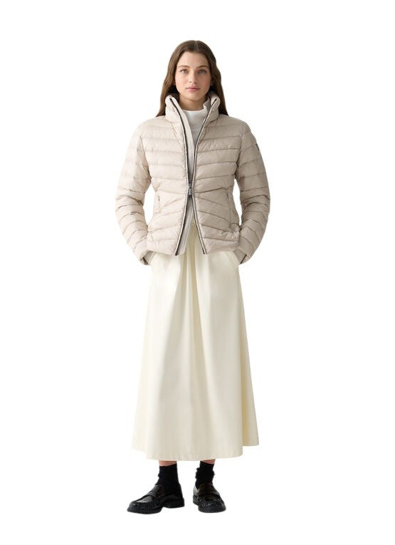 Colmar Originals Cream Down Jacket With Oblique Quilting