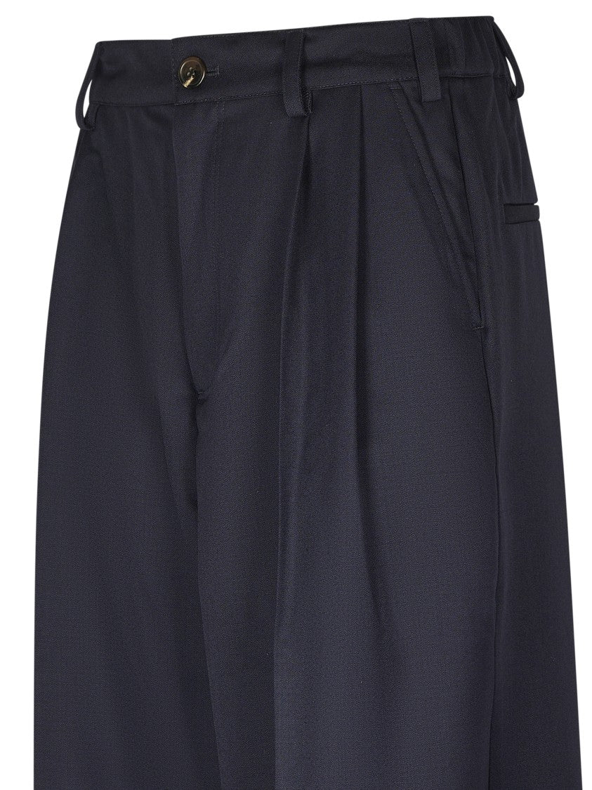 Soeur Wide-Leg Trousers With Pleated Front