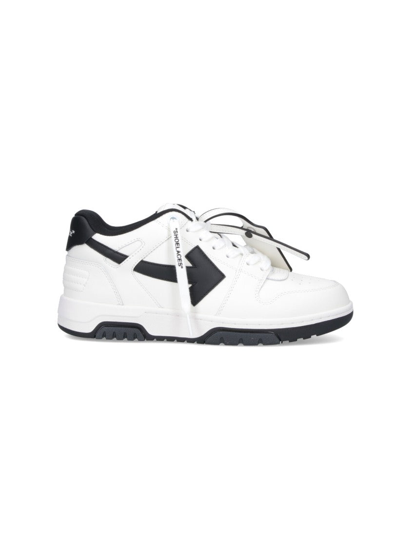 Off-White White Leather Out Of Office Sneakers