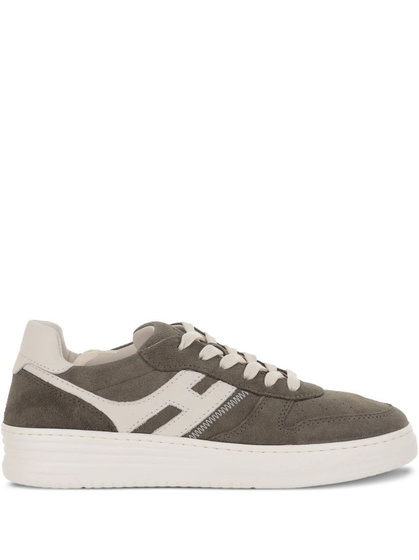Hogan Lace-Up Suede Sneakers With Memory Foam Insole